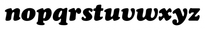 Cooper Std Black Italic Font LOWERCASE