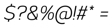 Corbert Condensed Italic Font OTHER CHARS