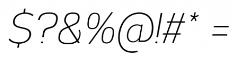 Corbert Condensed Light Italic Font OTHER CHARS