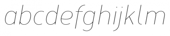 Corbert Condensed Thin Italic Font LOWERCASE