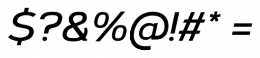 Corbert DemiBold Italic Font OTHER CHARS