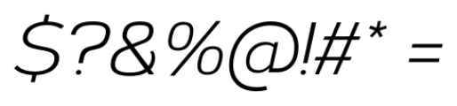 Corbert Italic Font OTHER CHARS