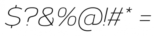 Corbert Light Italic Font OTHER CHARS