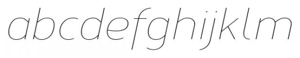 Corbert Thin Italic Font LOWERCASE