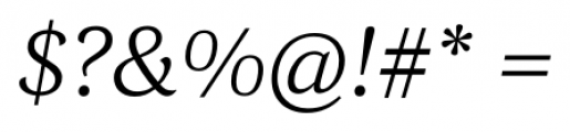 Corda Light Italic Font OTHER CHARS