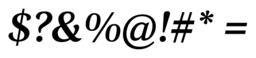 Corda Medium Italic Font OTHER CHARS