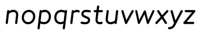 Core Humanist Sans Italic Font LOWERCASE