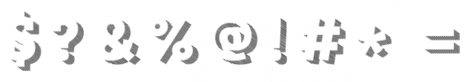 Core Magic 3D Line2 Font OTHER CHARS