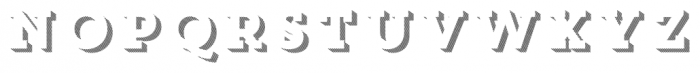 Core Magic 3D Line2 Font UPPERCASE