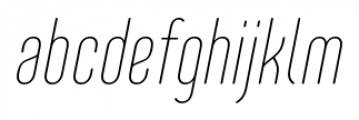 Core Mellow 19 Cp Thin Italic Font LOWERCASE