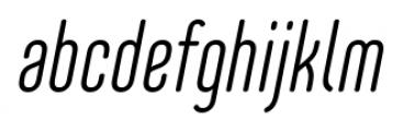 Core Mellow 39 Cp Light Italic Font LOWERCASE