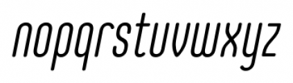 Core Mellow 39 Cp Light Italic Font LOWERCASE