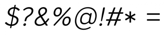 Core Sans AR 35 Light Italic Font OTHER CHARS