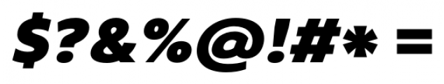 Core Sans B 75 Black Italic Font OTHER CHARS