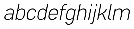 Core Sans D 25 Light Italic Font LOWERCASE