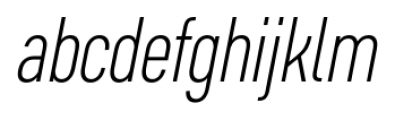 Core Sans D 27 Cn Light Italic Font LOWERCASE