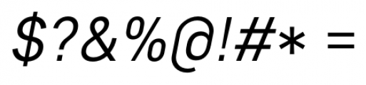 Core Sans D 35 Regular Italic Font OTHER CHARS