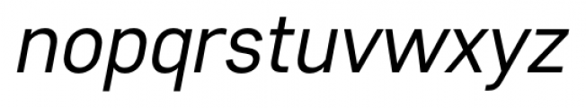 Core Sans D 35 Regular Italic Font LOWERCASE
