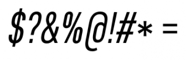 Core Sans D 37 Cn Regular Italic Font OTHER CHARS