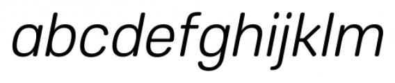 Core Sans ES 35 Light Italic Font LOWERCASE