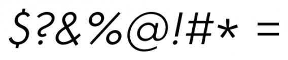 Core Sans G 35 Light Italic Font OTHER CHARS