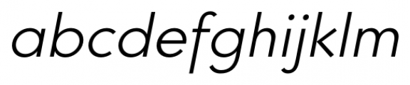 Core Sans G 35 Light Italic Font LOWERCASE