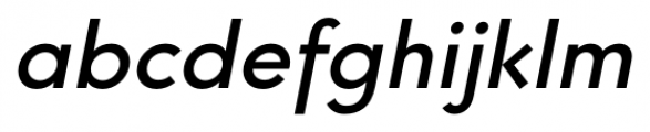 Core Sans G 55 Medium Italic Font LOWERCASE