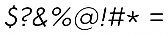 Core Sans GS 35 Light Italic Font OTHER CHARS