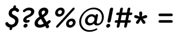 Core Sans GS 55 Medium Italic Font OTHER CHARS