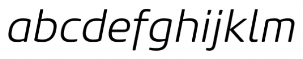 Core Sans M 35 Light Italic Font LOWERCASE