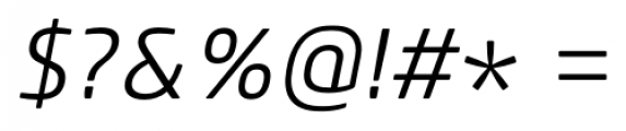 Core Sans M SC 35 Light Italic Font OTHER CHARS