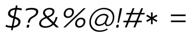 Core Sans N 33 Ex Light Italic Font OTHER CHARS