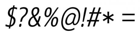 Core Sans N 37 Cn Light Italic Font OTHER CHARS