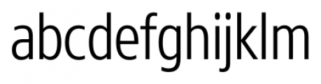 Core Sans N 37 Cn Light Font LOWERCASE