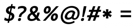 Core Sans N 55 Medium Italic Font OTHER CHARS