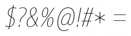 Core Sans N SC 17 Cn Thin Italic Font OTHER CHARS