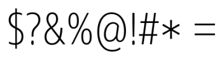 Core Sans N SC 27 Cn ExtraLight Font OTHER CHARS