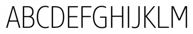 Core Sans N SC 27 Cn ExtraLight Font UPPERCASE