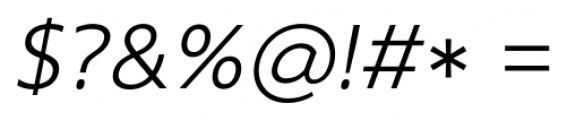 Core Sans N SC 35 Light Italic Font OTHER CHARS
