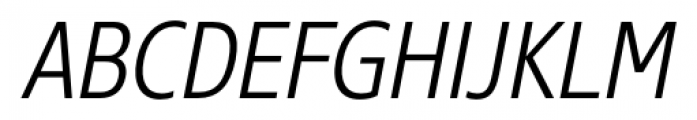 Core Sans N SC 37 Cn Light Italic Font UPPERCASE