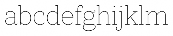 Core Serif N 15 Thin Font LOWERCASE