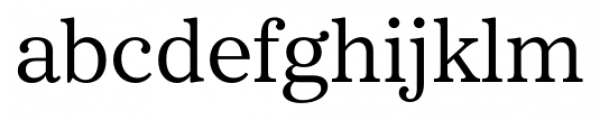 Core Serif N 35 Regular Font LOWERCASE