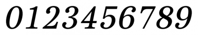 Core Serif N 45 Medium Italic Font OTHER CHARS