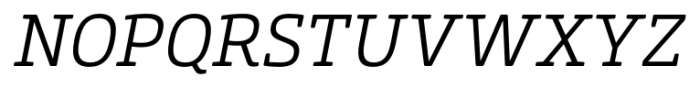 Core Slab M 35 Light Italic Font UPPERCASE