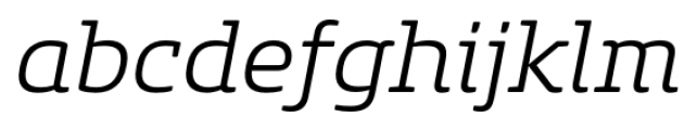 Core Slab M 35 Light Italic FONT