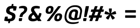 Core Slab M 65 Bold Italic Font OTHER CHARS