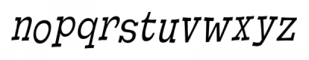 Cornpile Book Italic Font LOWERCASE