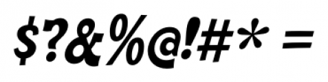 Cornpile Extra Bold Italic Font OTHER CHARS