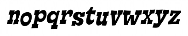 Cornpile Extra Bold Italic Font LOWERCASE