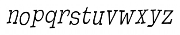 Cornpile Light Italic Font LOWERCASE